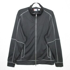 Clique Black‎ Full Zip Track Jacket Athletic Stitching Women's Large